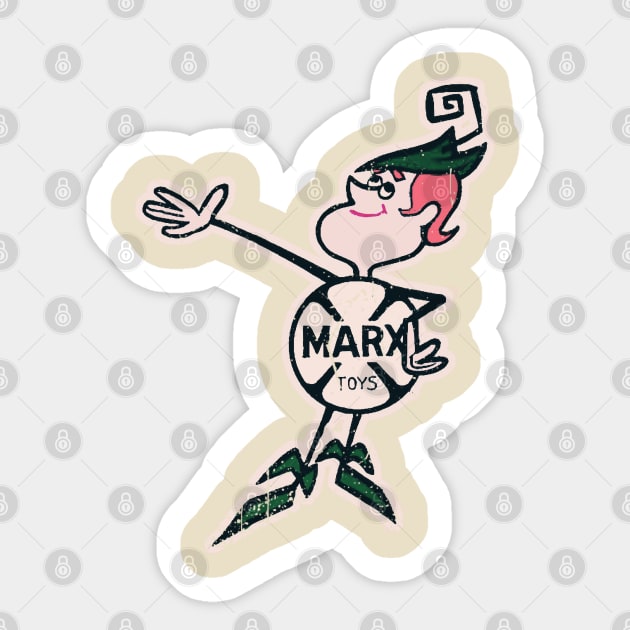 WOW... Magic Marxie - Just for you, just like magic !! Distressed Vintage style Sticker by offsetvinylfilm